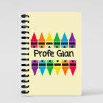 cuaderno a5 cray lila