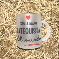 Taza "Eres la mejor catequista del mundo" + Nombre.
