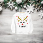 sudadera niñps reno navideño